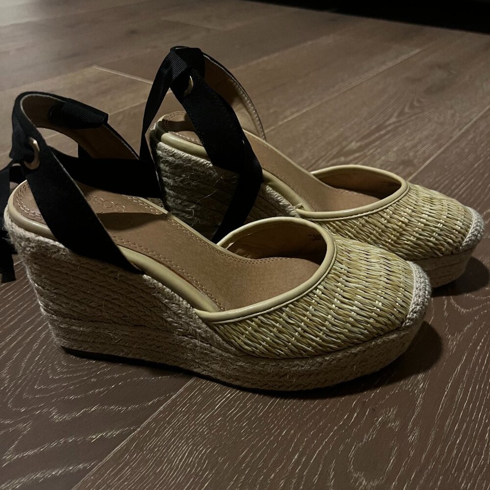 ASOS lace up wedge espadrilles